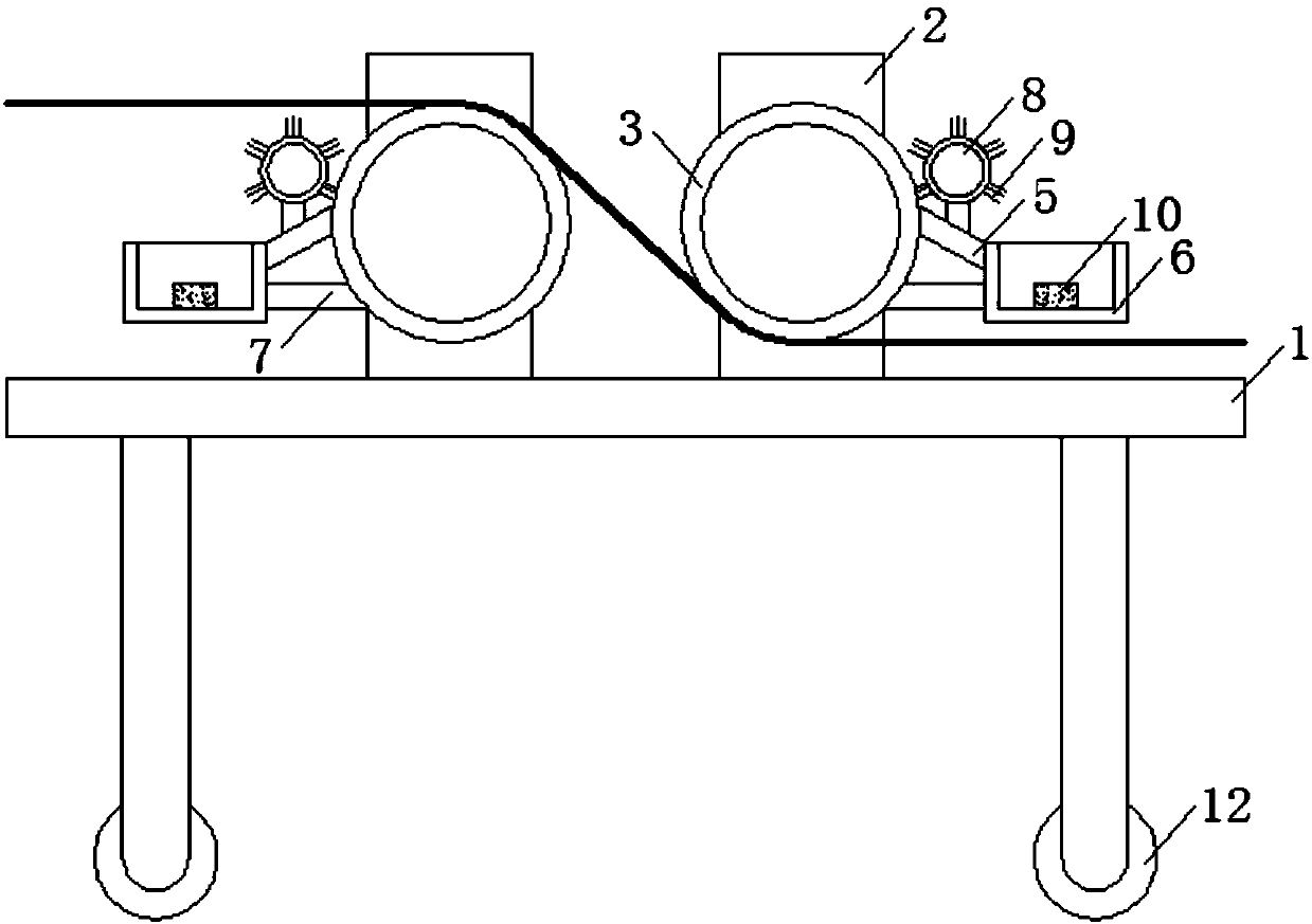 Needle removal device of geotechnical cloth