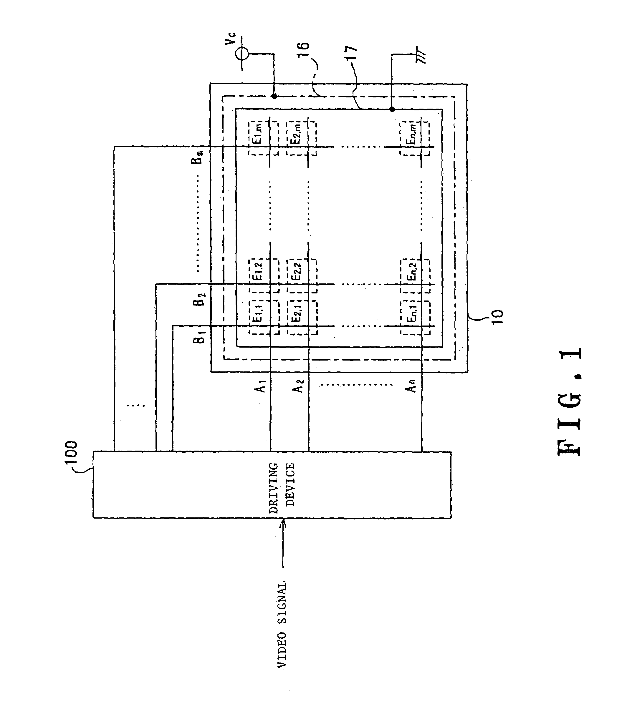 Panel display driving device and driving method