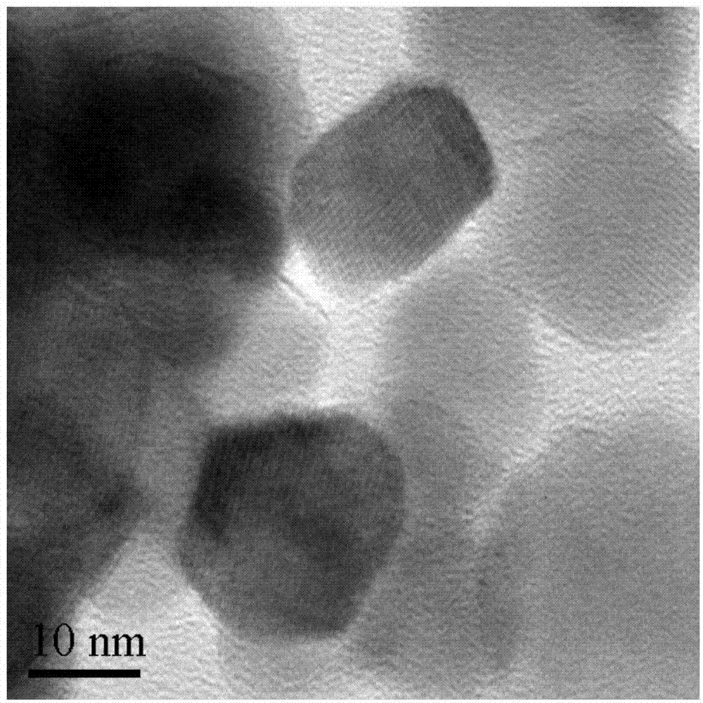 Preparation method of cubic lanthanum zirconate nanometer monocrystal