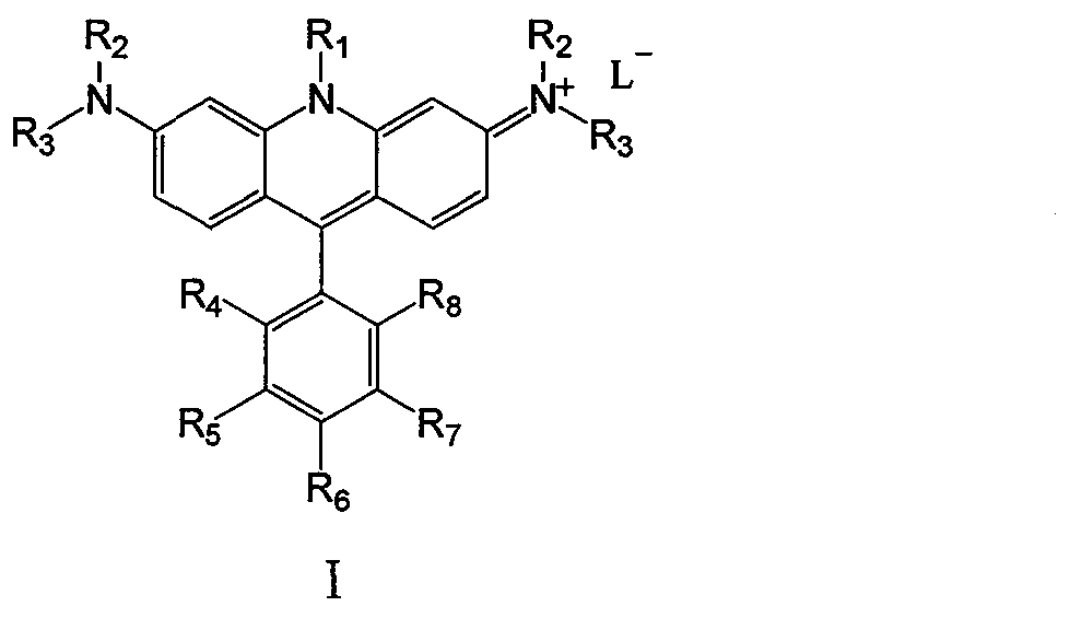 Nitrogen-containing cation chromophore and preparation thereof