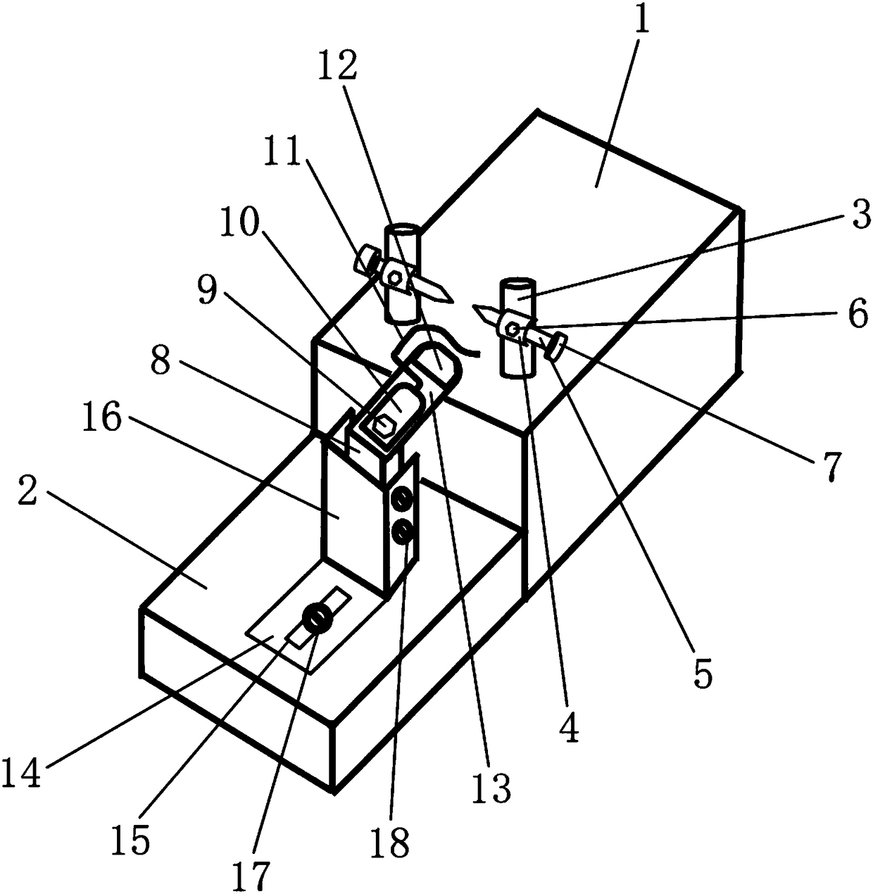 Rat brain stereotaxic fitting device