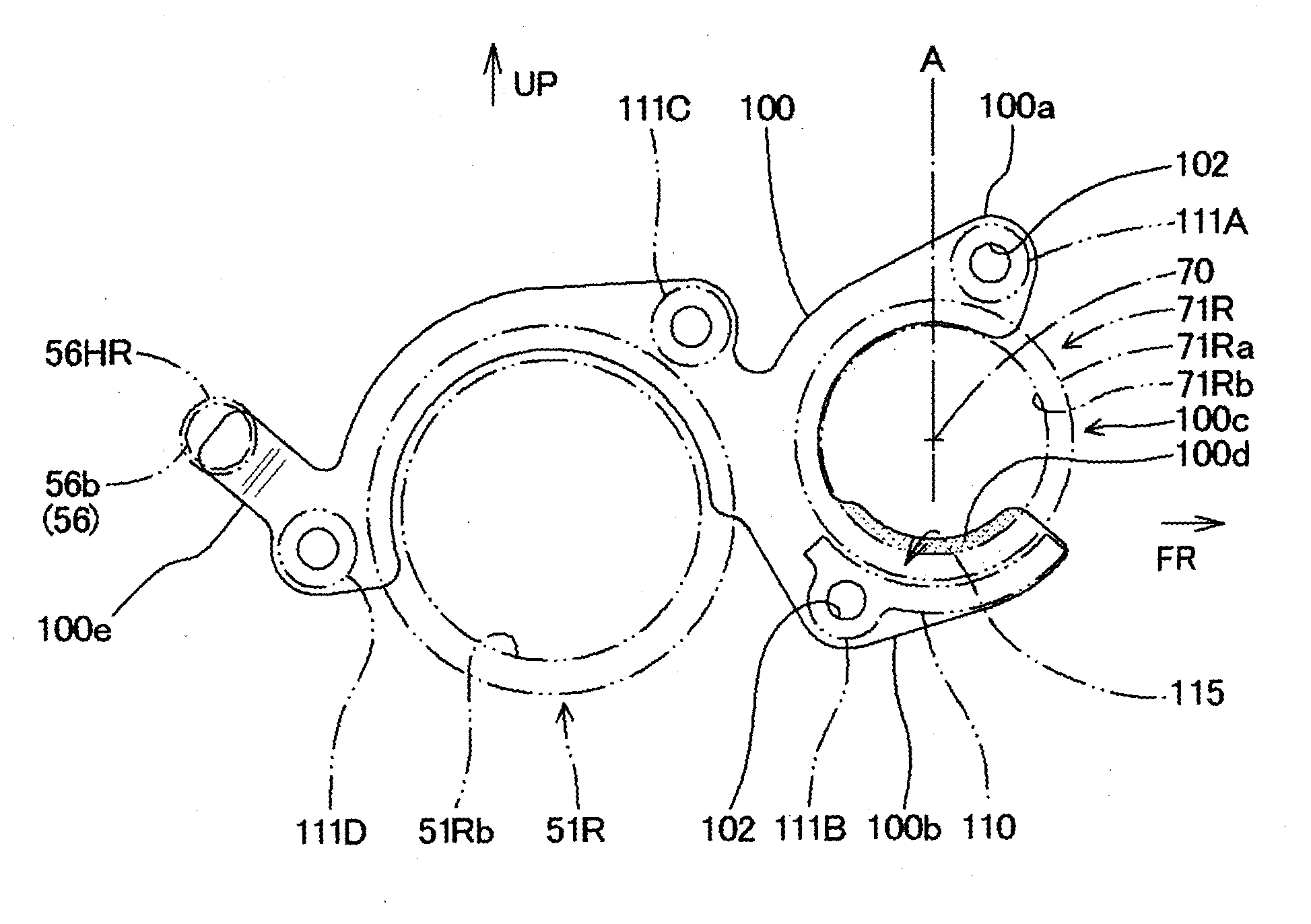 Lubrication structure for bearing section