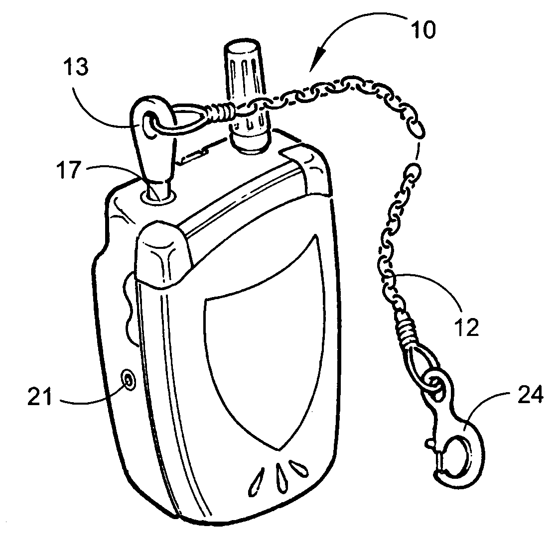 Socket engaging tether for electronic devices