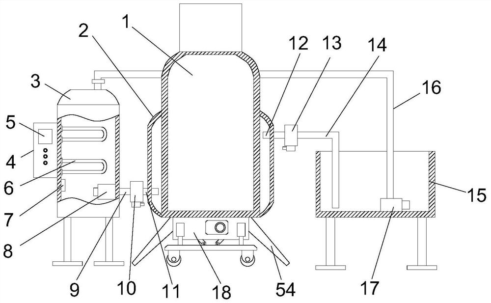 A uasb reactor system with self-heating function