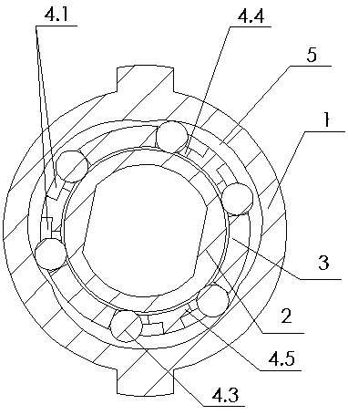 Bidirectional non-return bearing