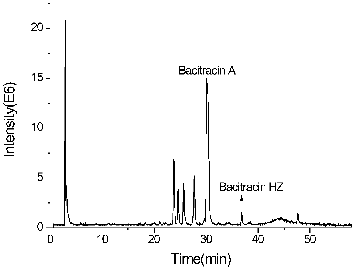Analysis method of bacitracin and components thereof