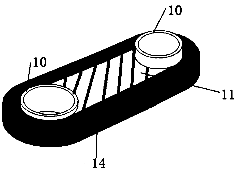 Winding locating tooling of preimpregnated glass rove tape