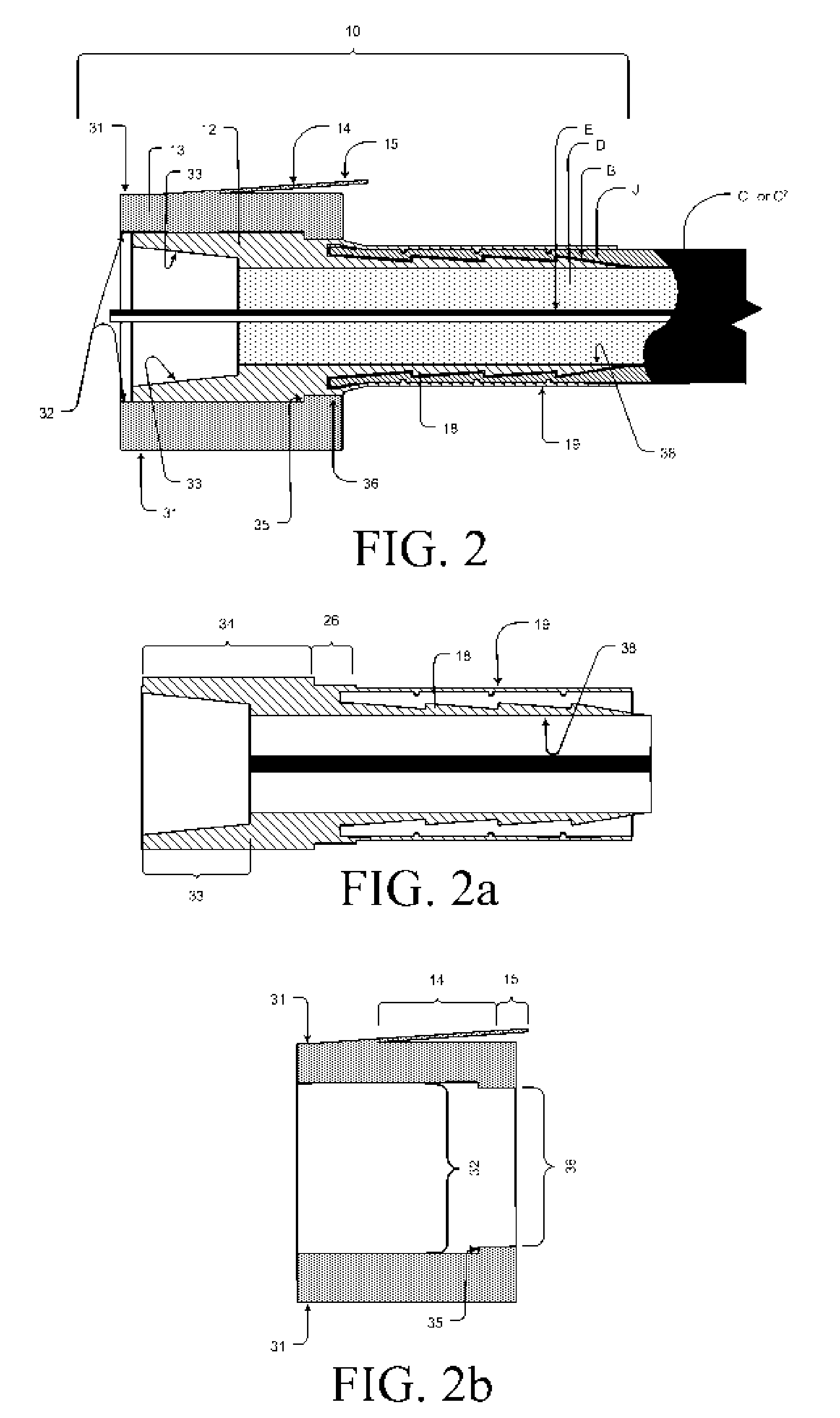 Rj "f", modular connector for coaxial cables