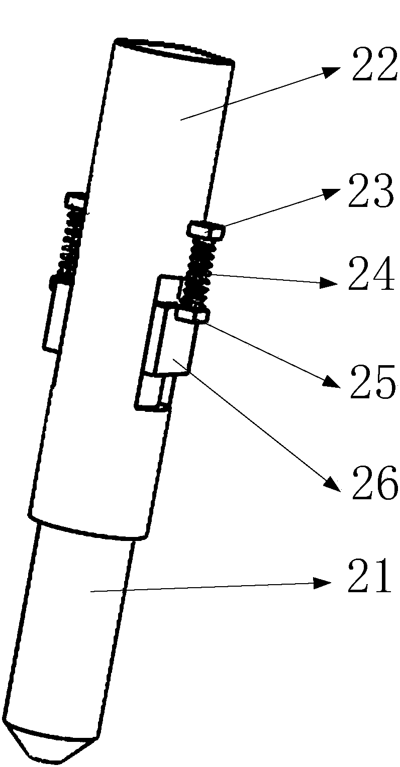 A drill rod displacement trigger mechanism for a breaking hammer