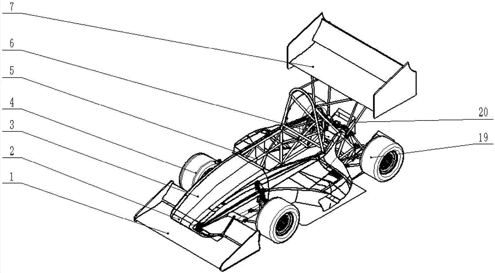 Aerodynamic package for FSAE racing cars
