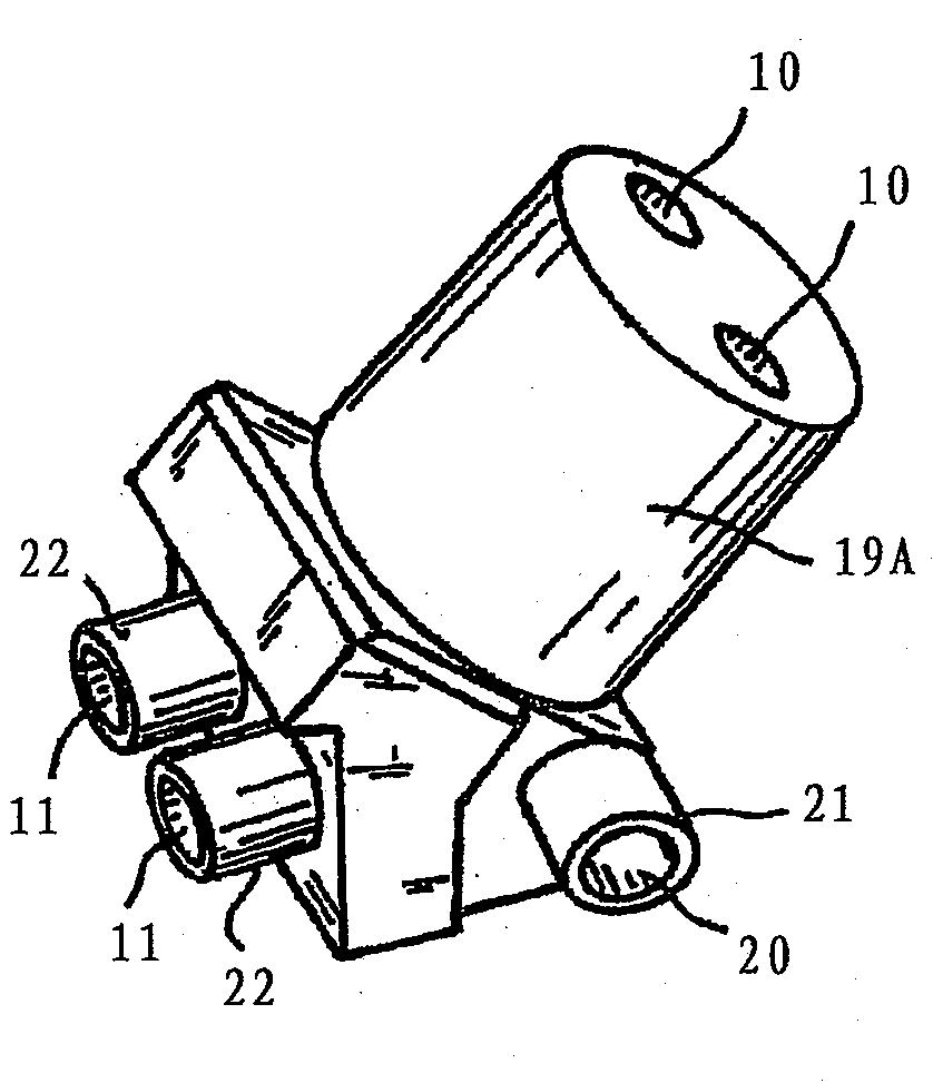 A nebulising device for use in a CPAP-system