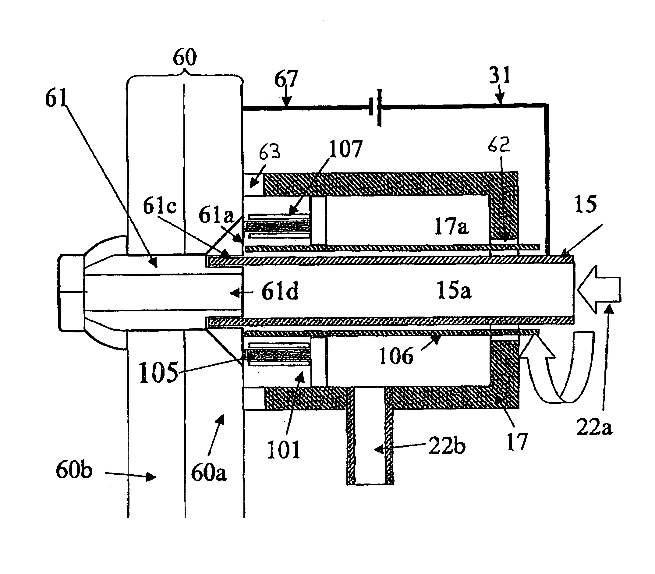 Method and apparatus for erosion machining with an electrical contact element