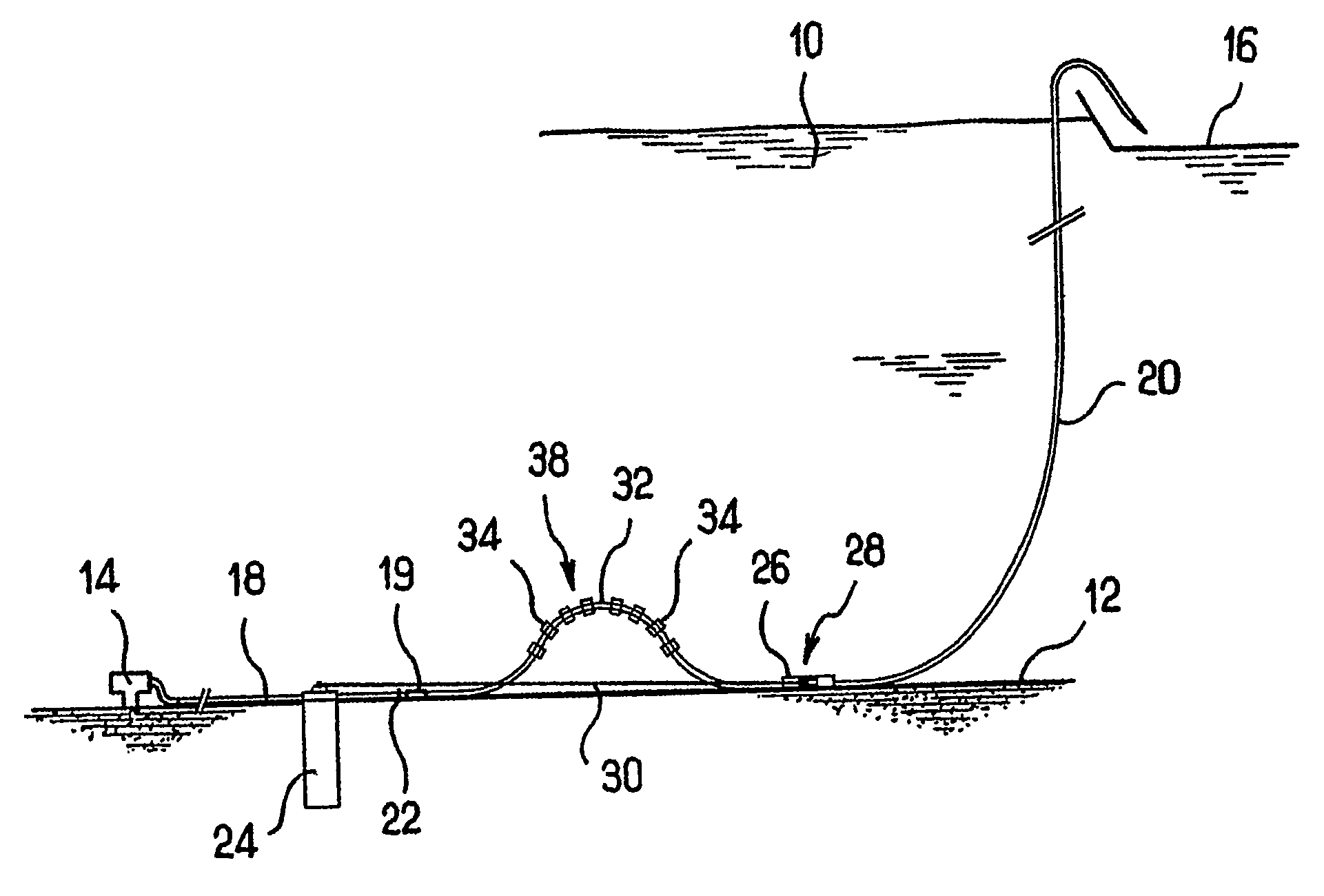 Method and installation for connecting a rigid submarine pipe and a flexible submarine pipe