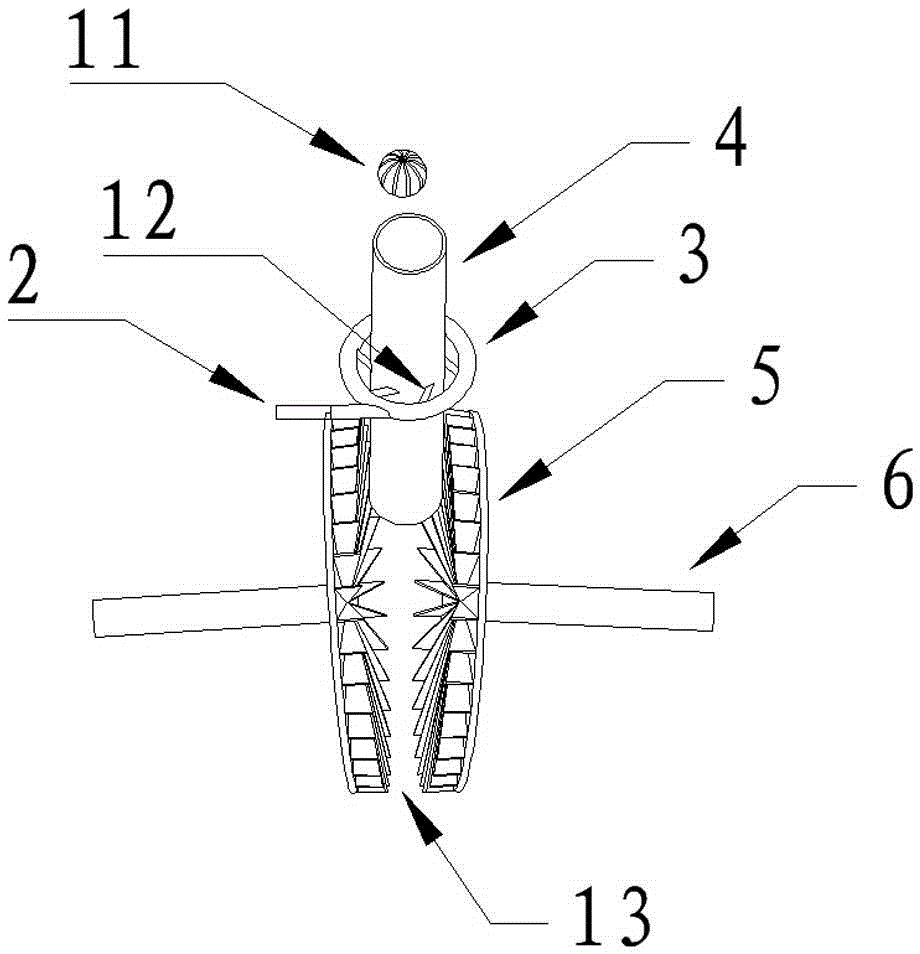 Rotating soft leaf lily splitting device