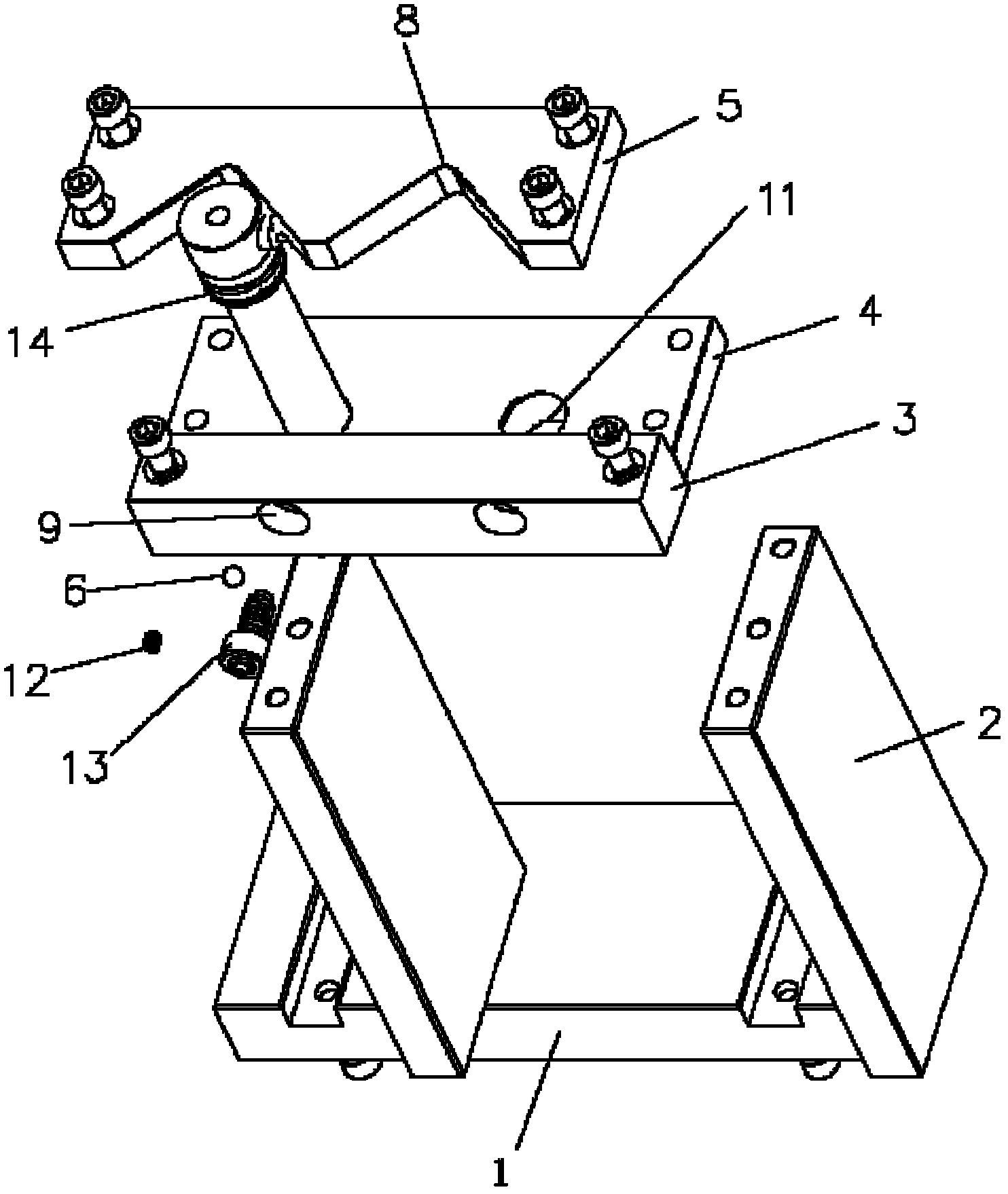Jig for detecting concentricity of jet nozzle