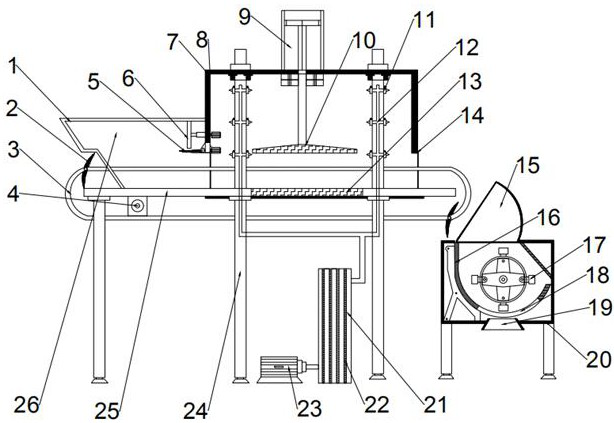 Pretreatment equipment for high-water-content clayed soil