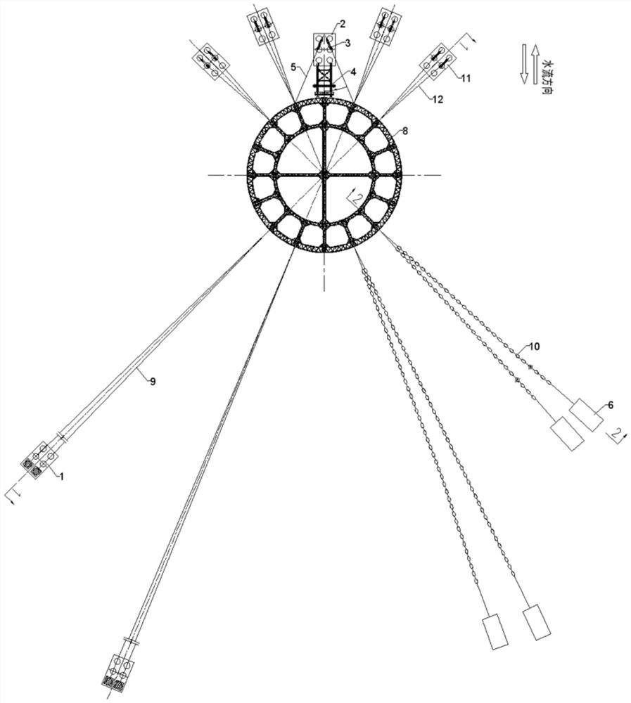 Accurate positioning sinking method for large-diameter steel open ...