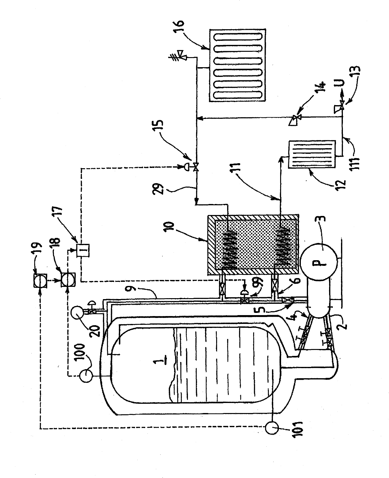 Device and method for pumping a cryogenic fluid