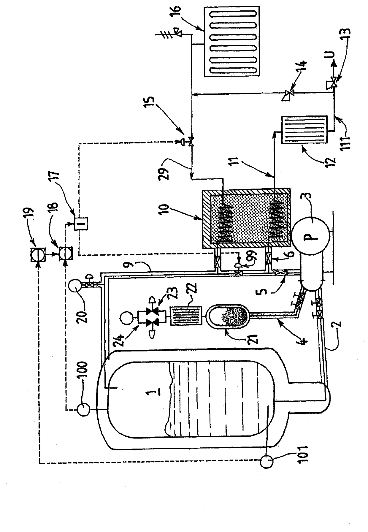 Device and method for pumping a cryogenic fluid