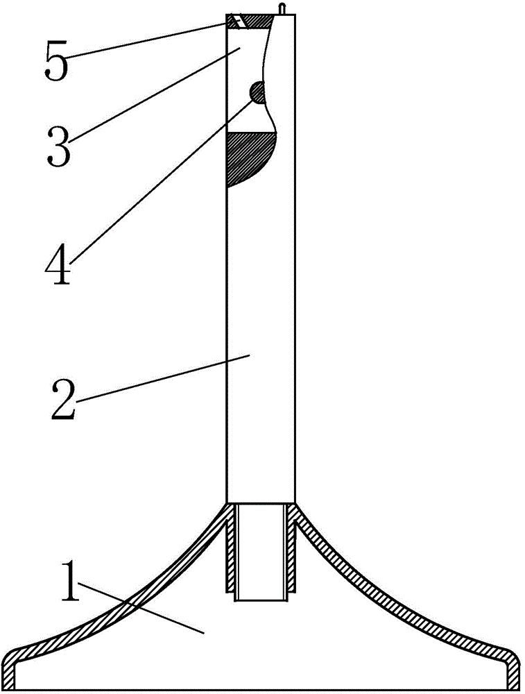 Vertical rod of wire breakage alarm