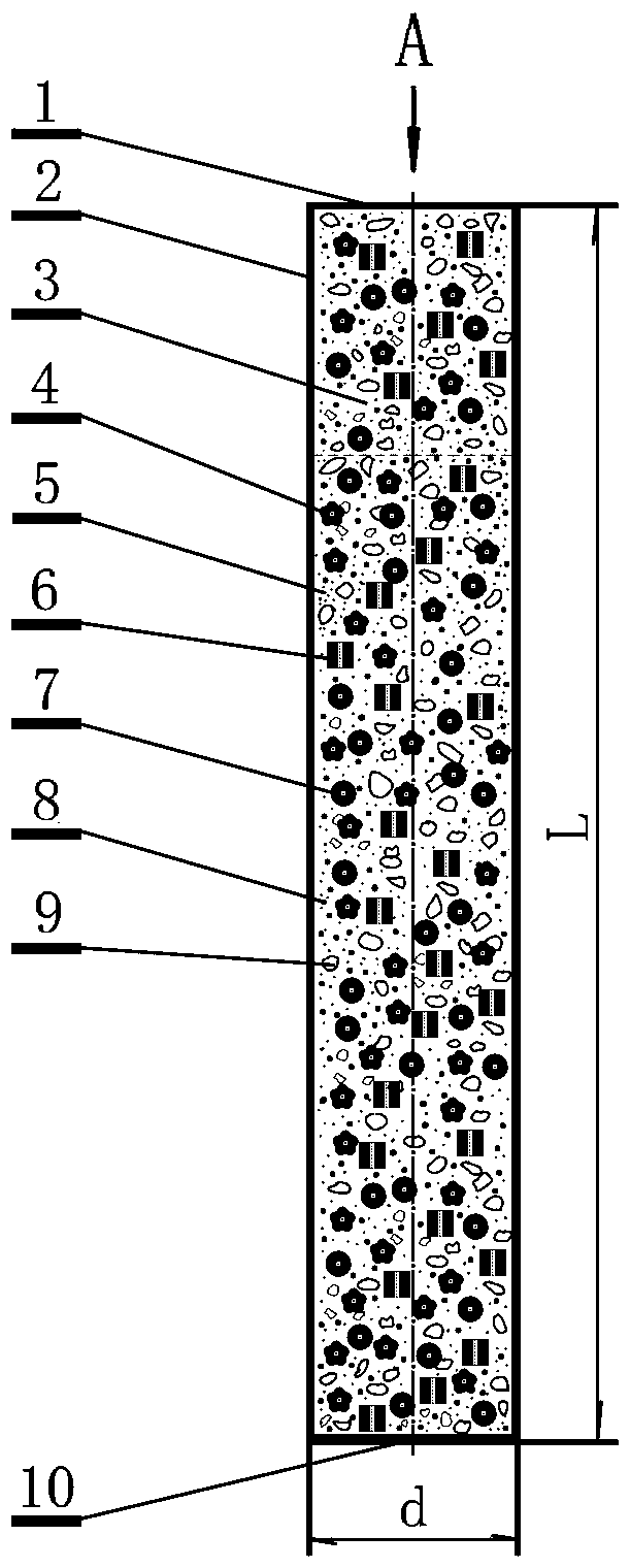 Preparation method of multi-function volcanic-ash water absorbing and storing nutrient bag for desert