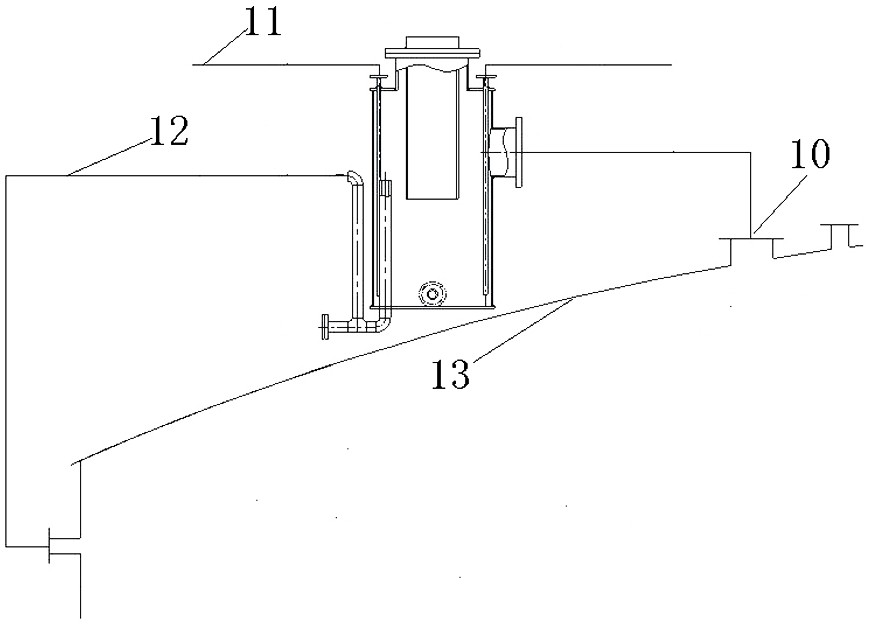 Anti-crystallization water seal device applied to ammonia-containing medium storage barrel and medium recovery method