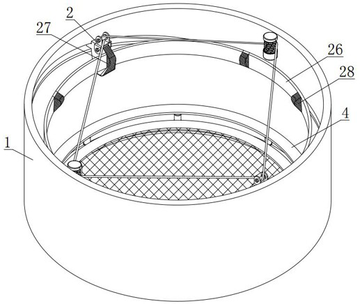 Safe anti-falling buffer device for building hoistway and implementation method of safe anti-falling buffer device