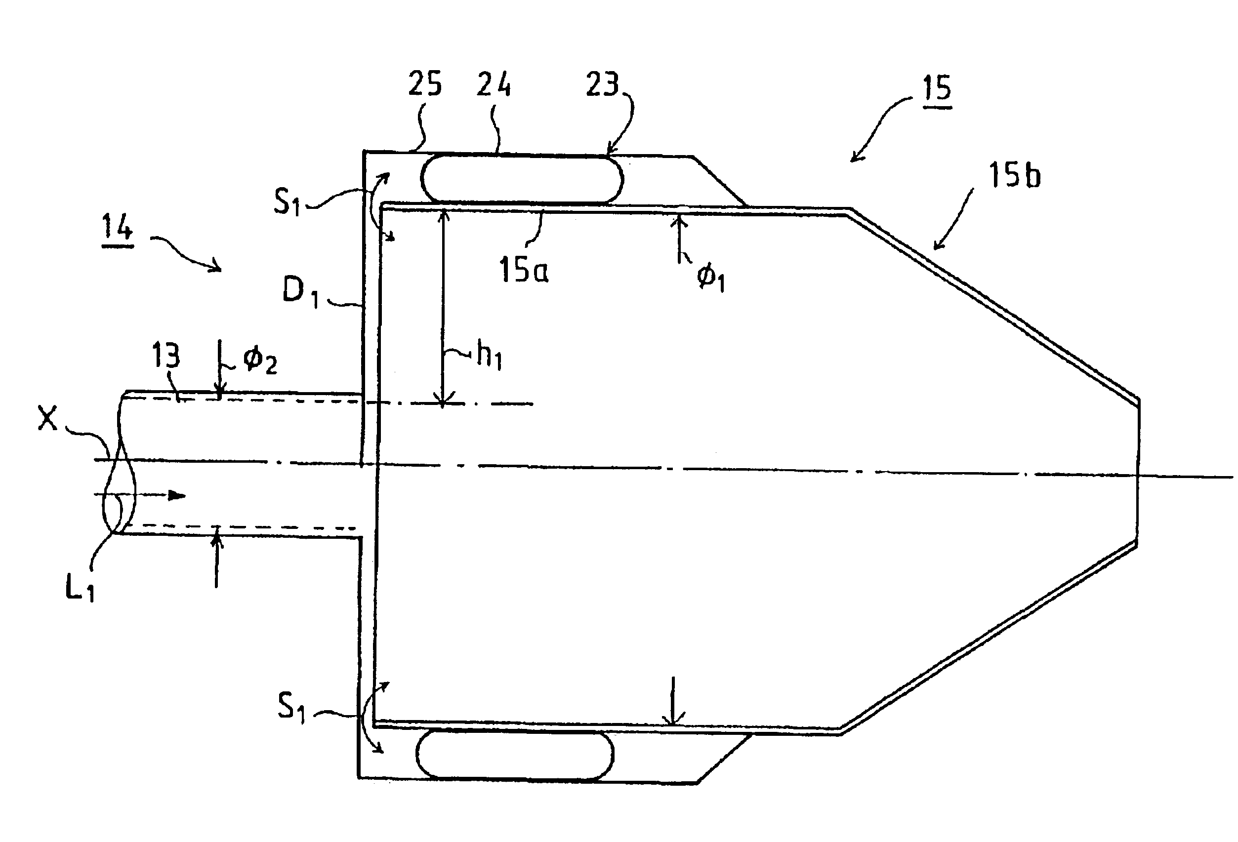 Method for fluidisation of pulp flow in the headbox of a paper machine or such and control equipment used in the fluidisation