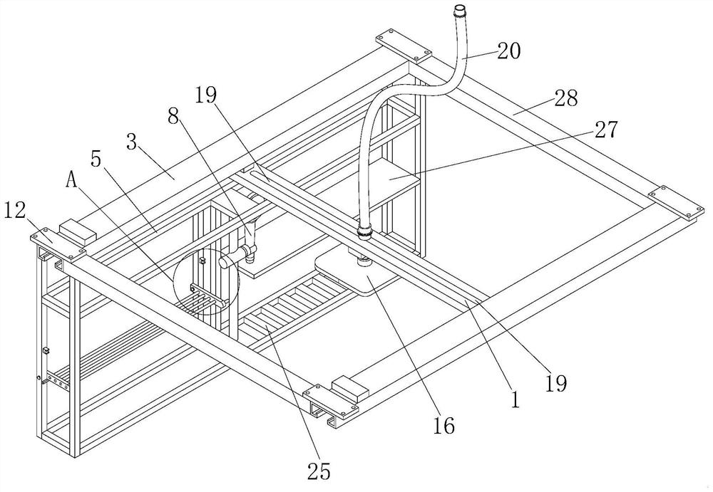 Multi-quantity hanging device based on bathroom spraying shower head