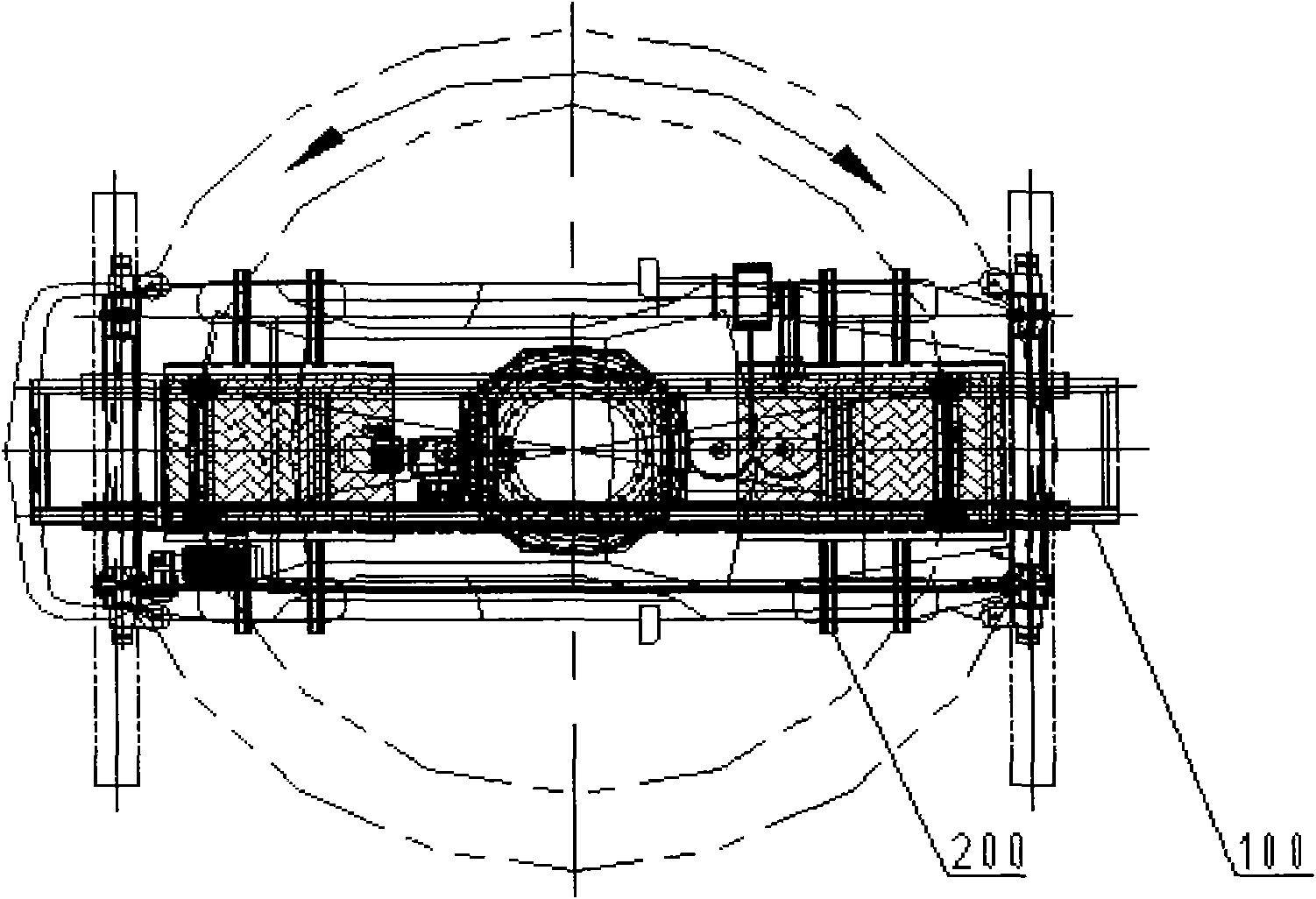 Rotary transition truck