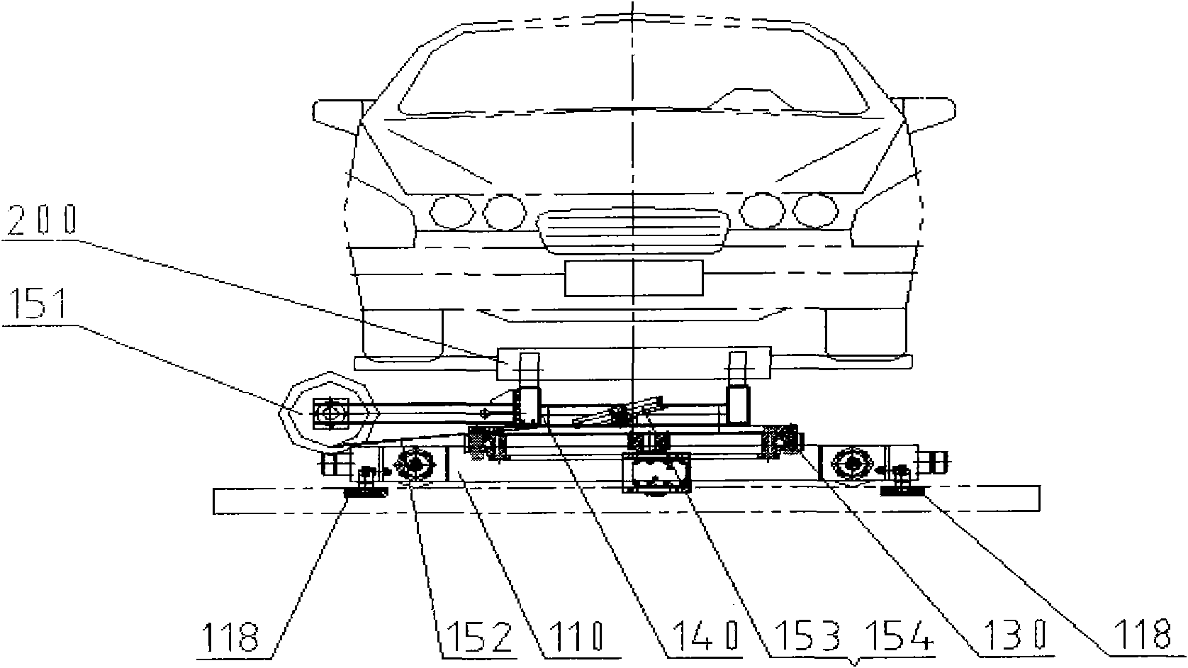 Rotary transition truck