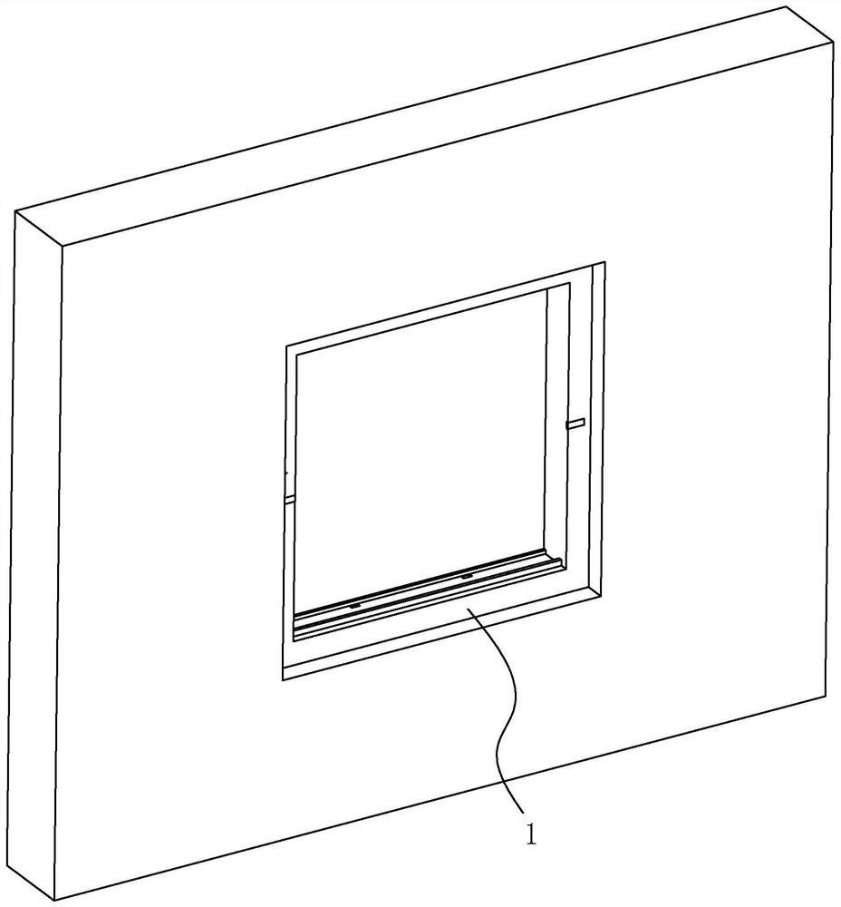 Sliding window profile and mounting method thereof