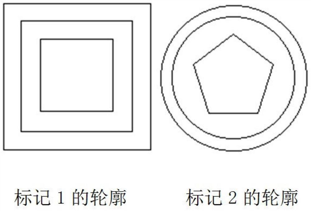 Two-dimensional code recognition method and two-dimensional code based on contour recognition