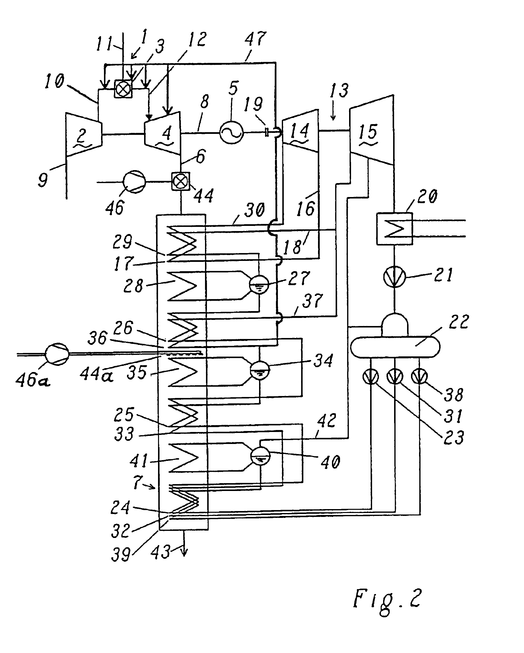 Method for maintaining a combined-cycle power station at readiness