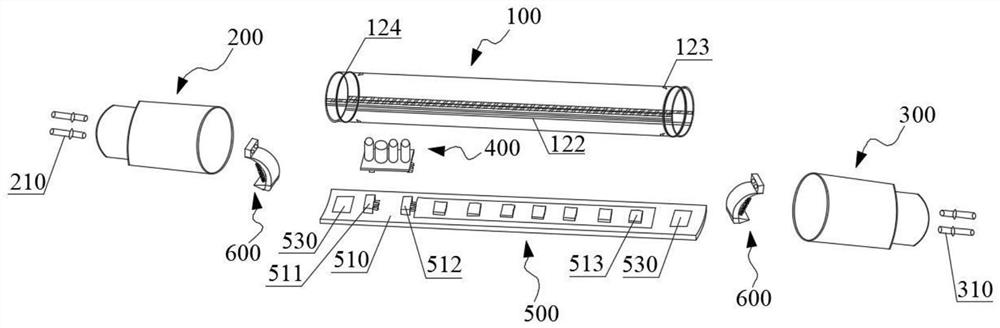 A driving end pin lamp tube with heat insulation function and its assembly process