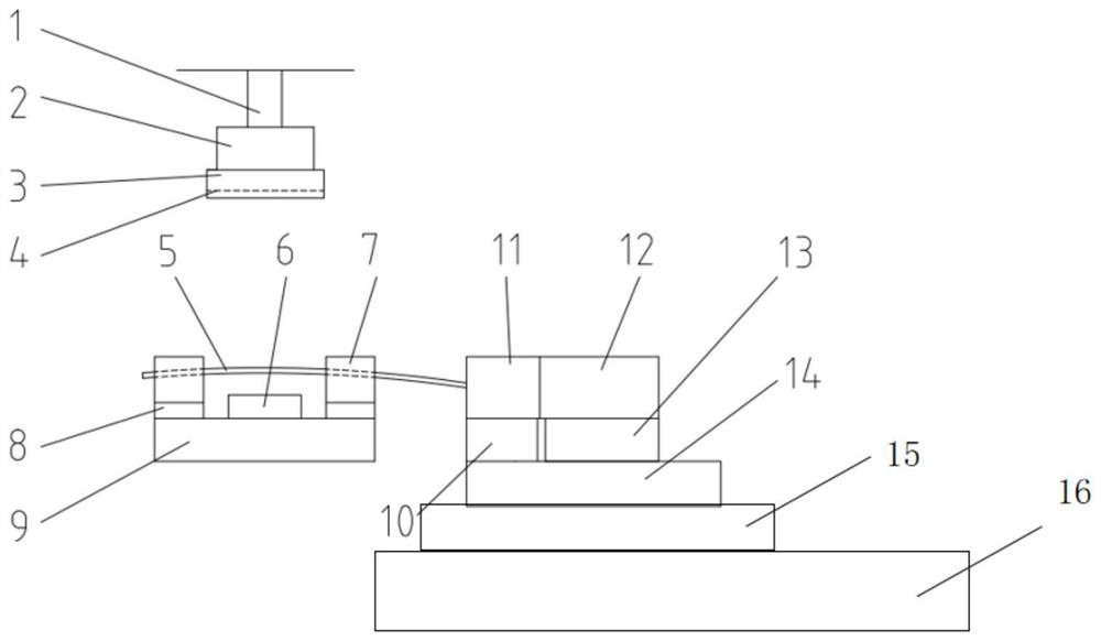 Material bar single-side clamping type straightening device and straightening method