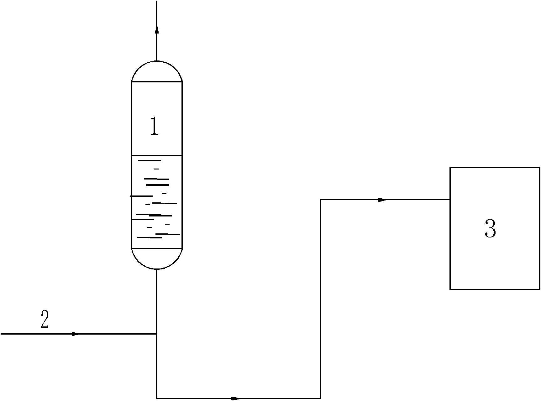 Drainage process for suspension in gas purification and absorption process