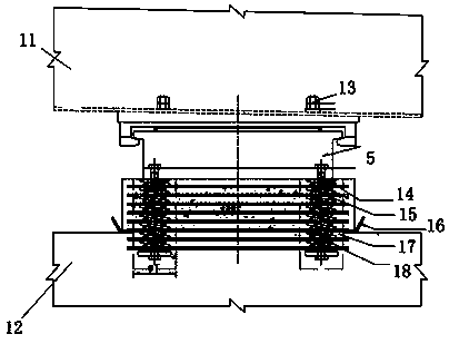 Spherical tensile steel support and multi-angle load dispersion method