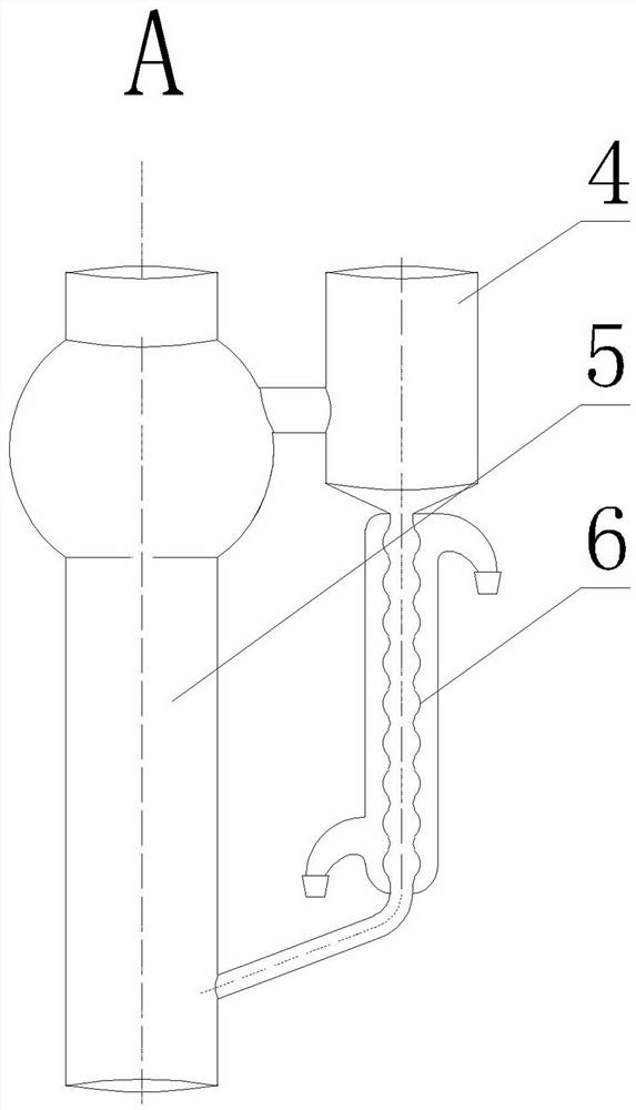 Stationary pollution source waste gas circulating fluidized bed type mercury sampling bottle