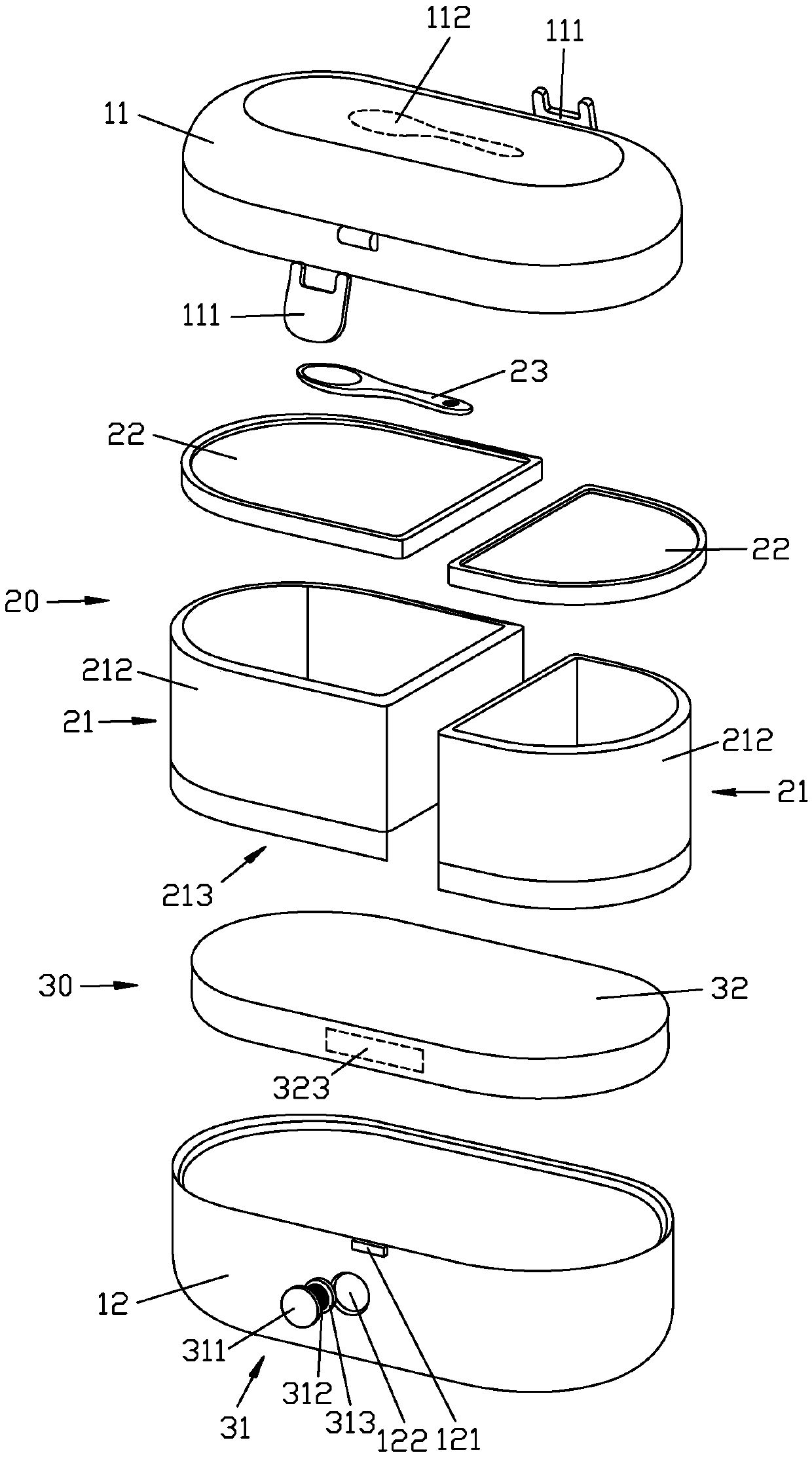 No power reheatable lunch box