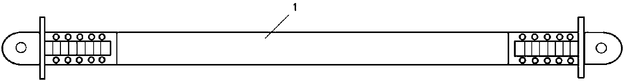 Self-resetting device of self-resetting buckling-restrained support