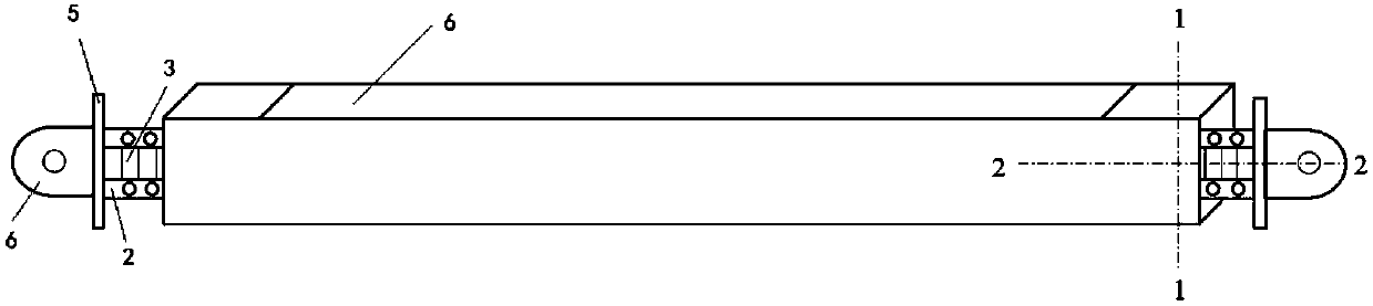 Self-resetting device of self-resetting buckling-restrained support