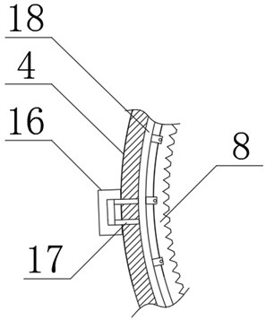 Device for removing plants attached to tree trunks of felling sample trees for forestry field investigation