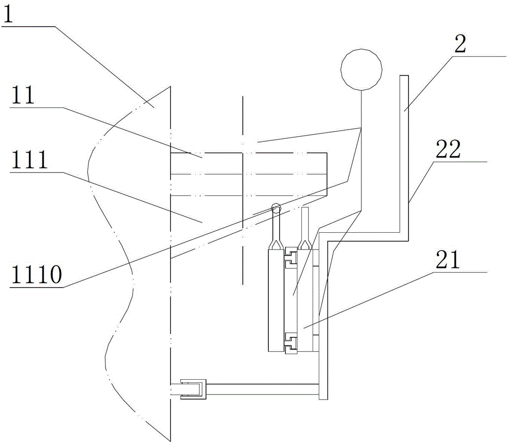 Using method of auxiliary ladder of steel tube tower