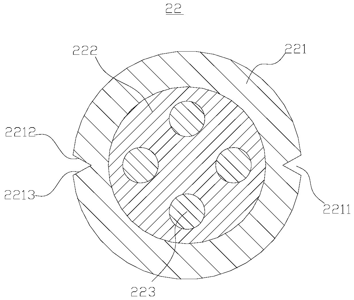 Photoelectric composite cable and forming method thereof