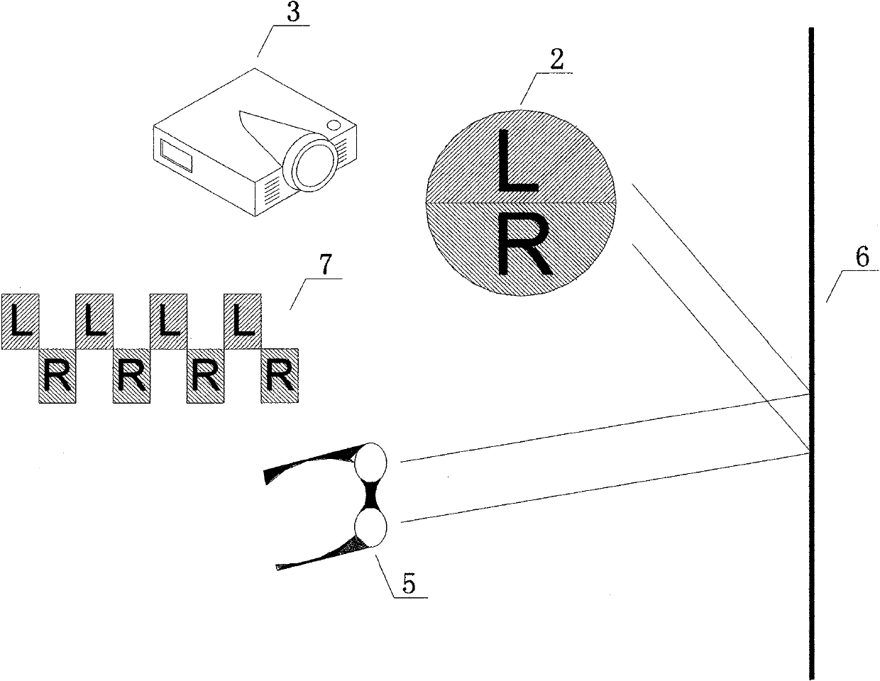 Image playing system for playing 3D movies by single projector