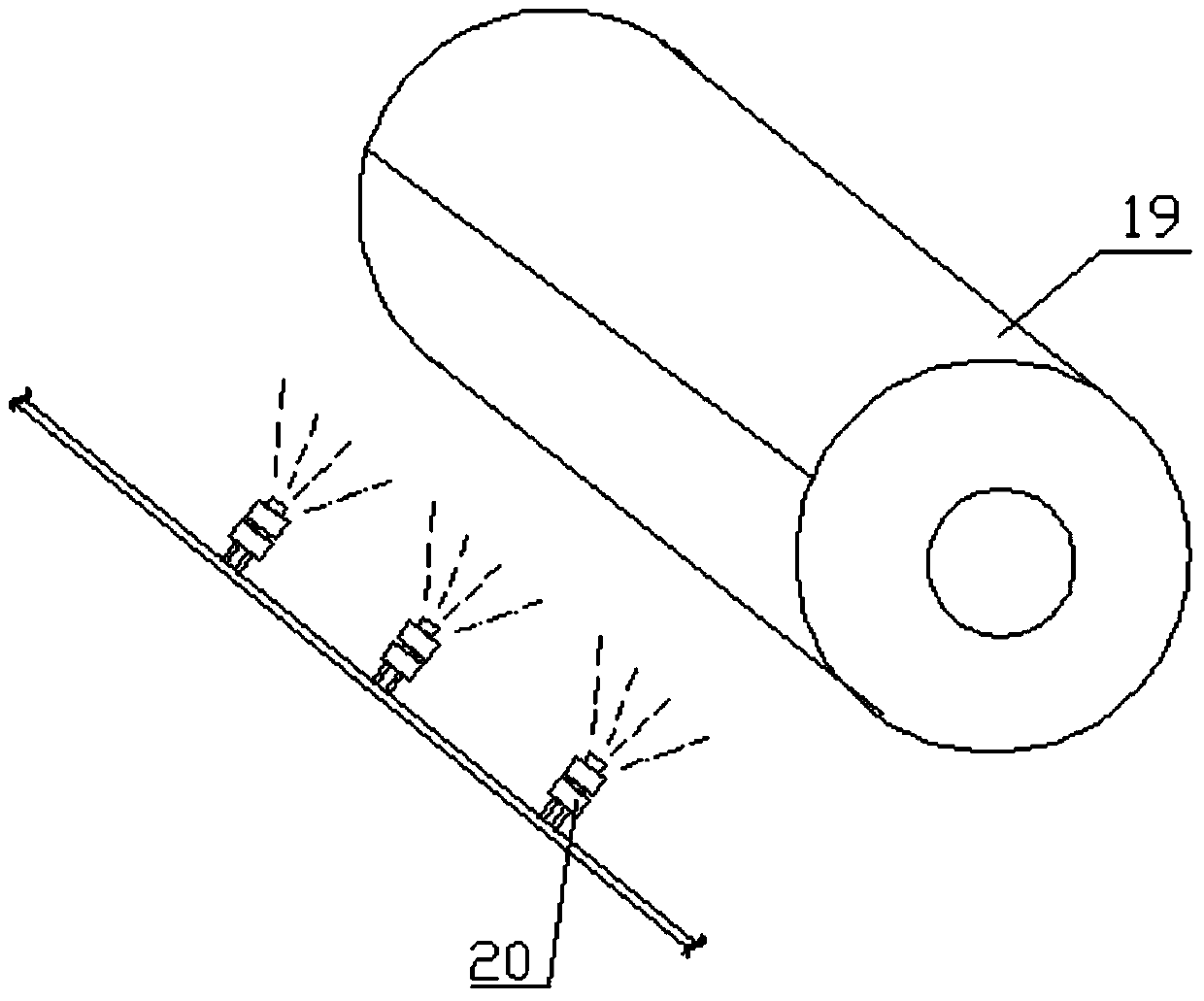 A brushing method and a roller coating device for rolling coating by using a roller