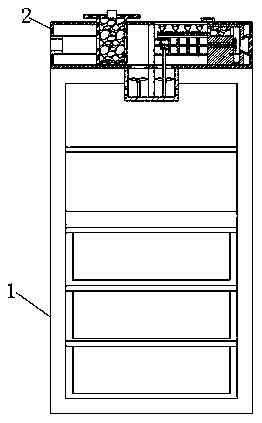 Embedding-type air purification-type refrigerator