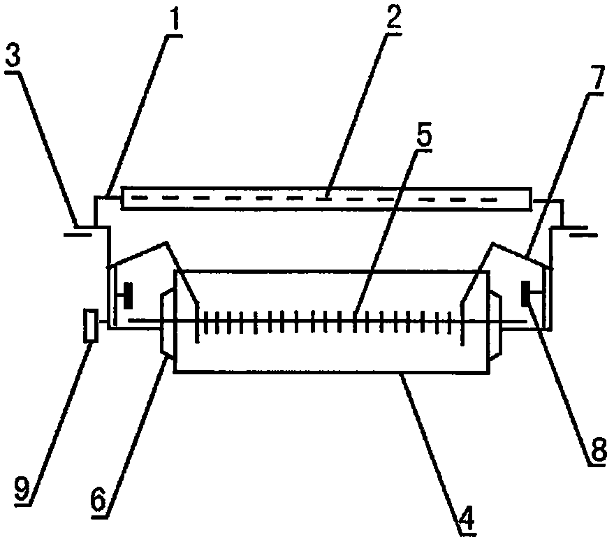 Granulated powder removing and humidifying assembly of floor drain polishing machine