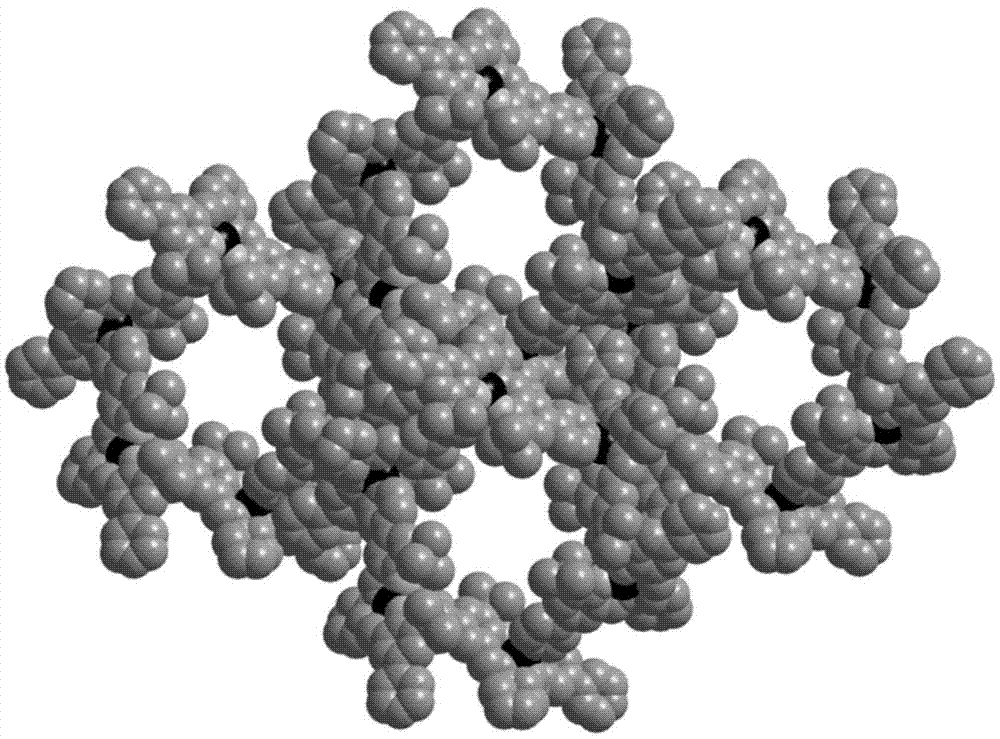 Preparation method of metallic organic macrocyclic crystalline-state material for splitting chiral amine